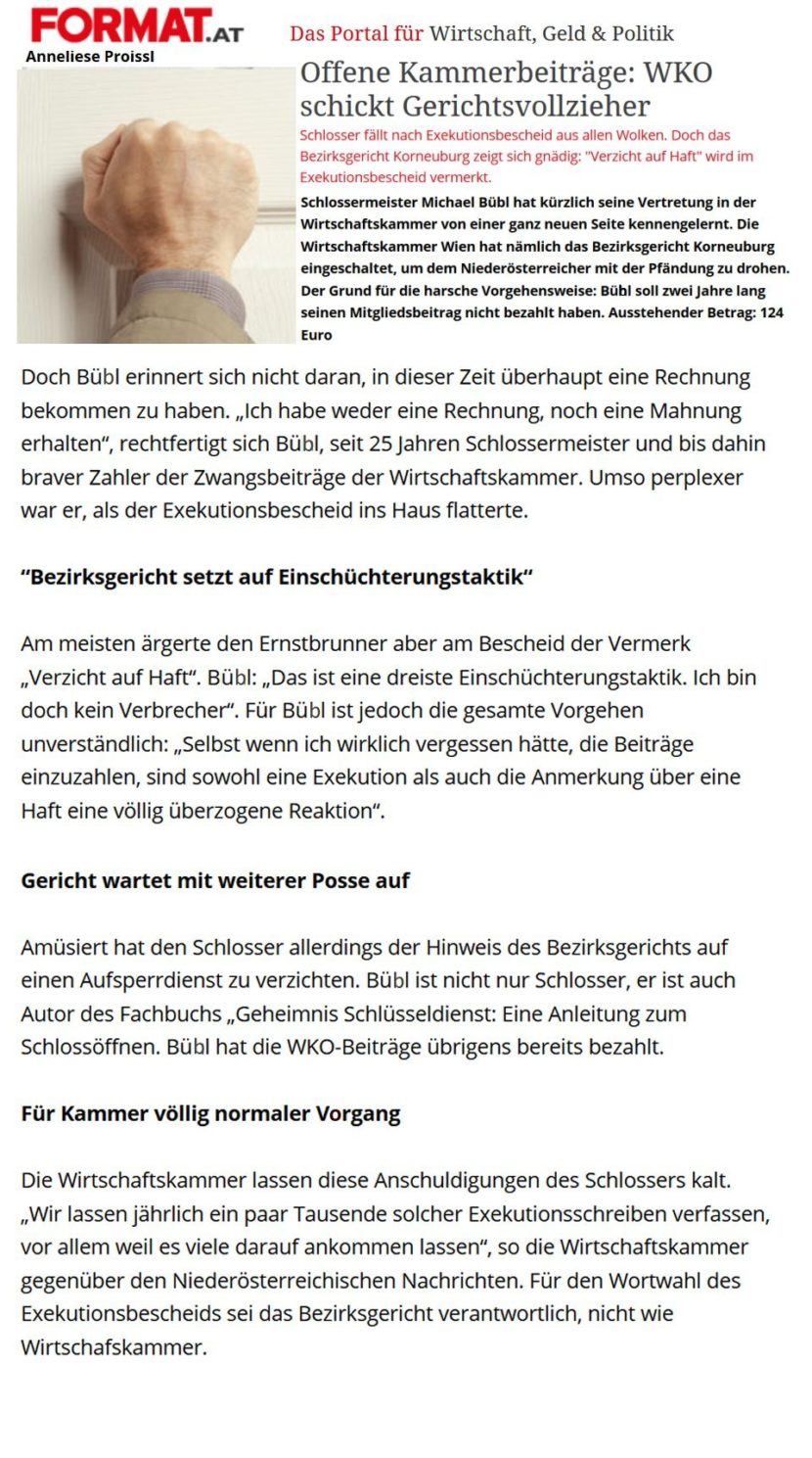 Format-Pfändung-Michael-Bübl-830x1489 Die Wirtschaftszeitung Format berichtet über die Pfändung von Michael Bübl durch die WKO