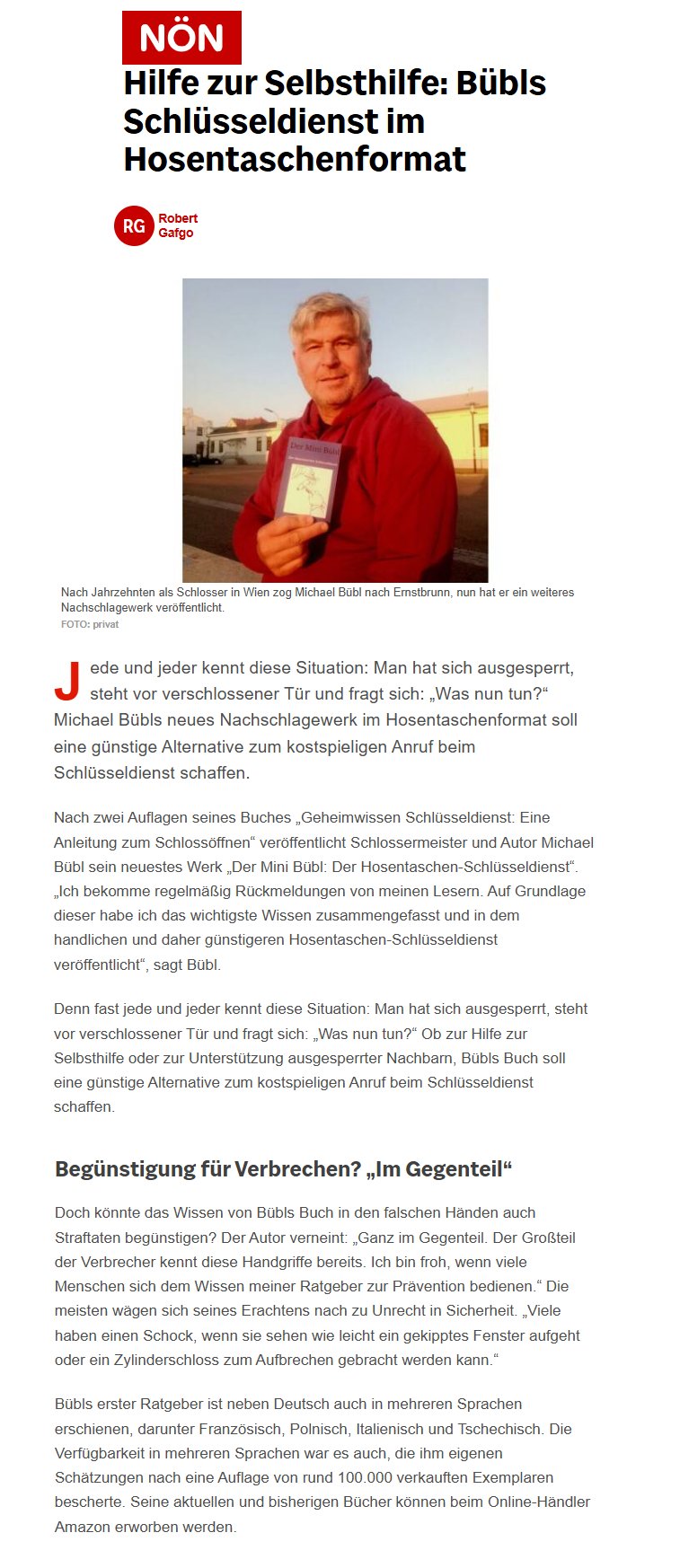 Noen-schluesseldienst-mini-buebl-online Mini Bübl in der NÖN online