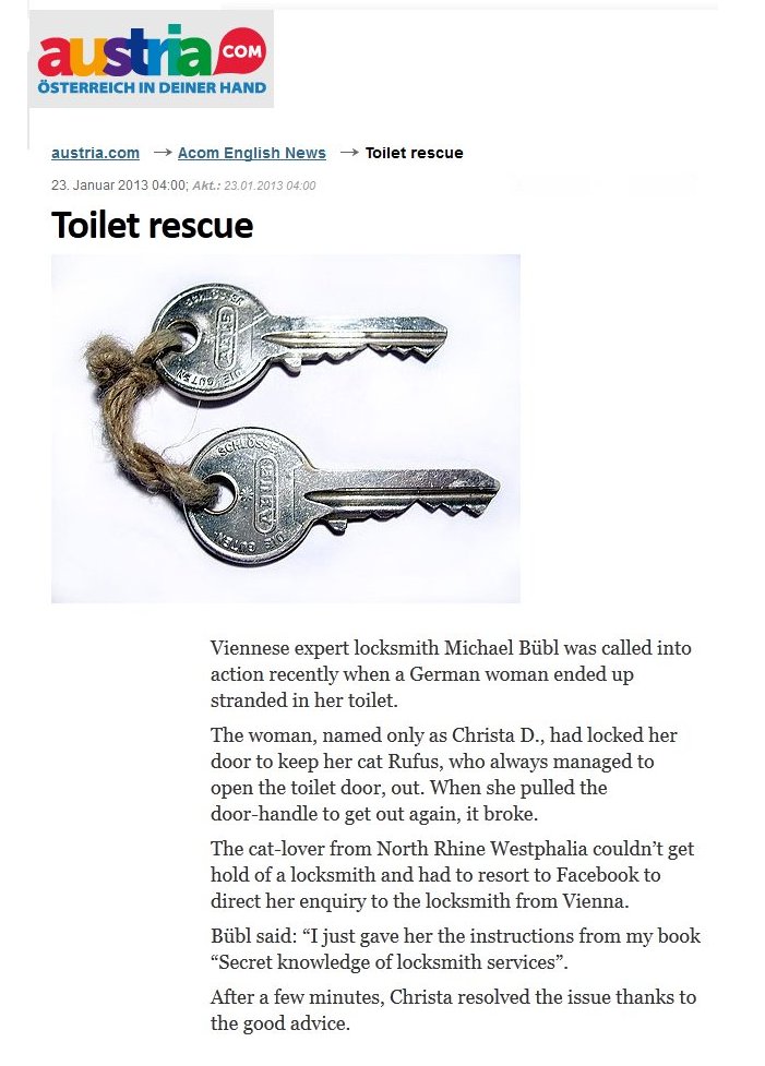 austria-com Die englsichsprachige Website austria.com berichtet über die Rettung aus dem Badezimmer