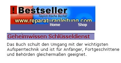bestsellertext Bestseller Geheimwissen Schlüsseldienst in Repaturanleitung