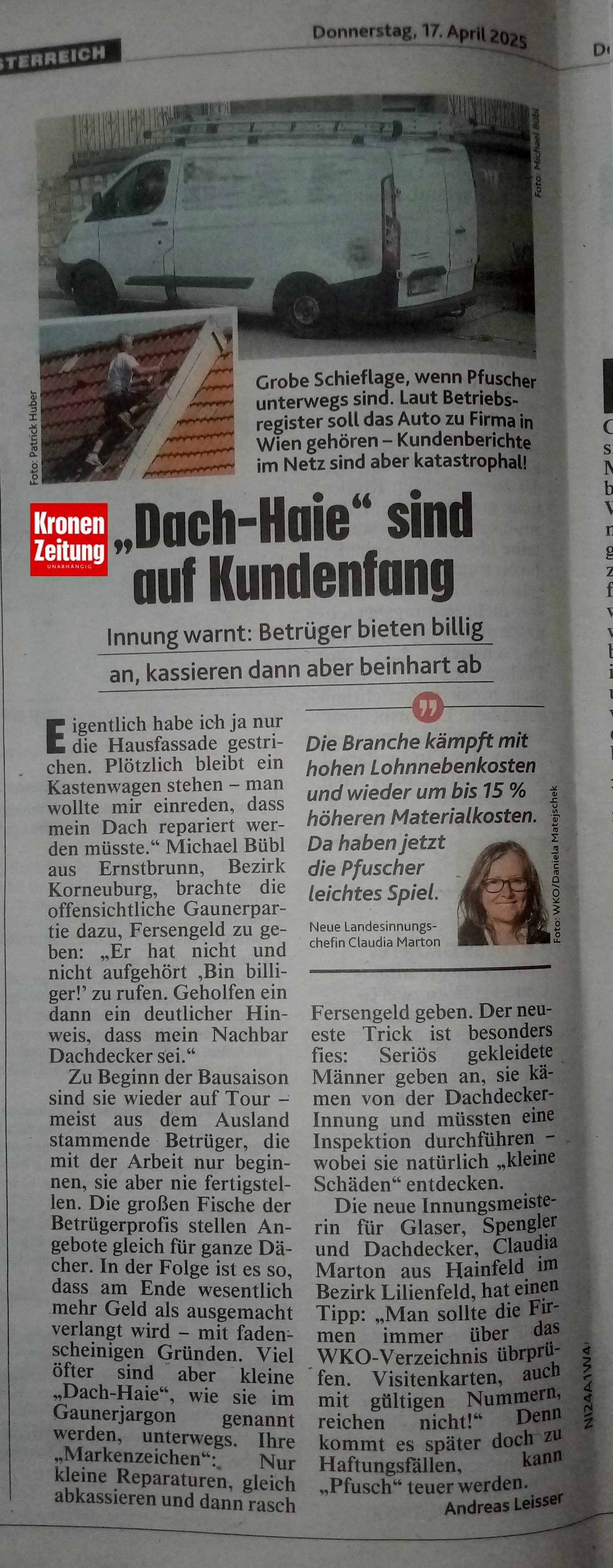 krone-dachdecker Dachdecker Abzocker
