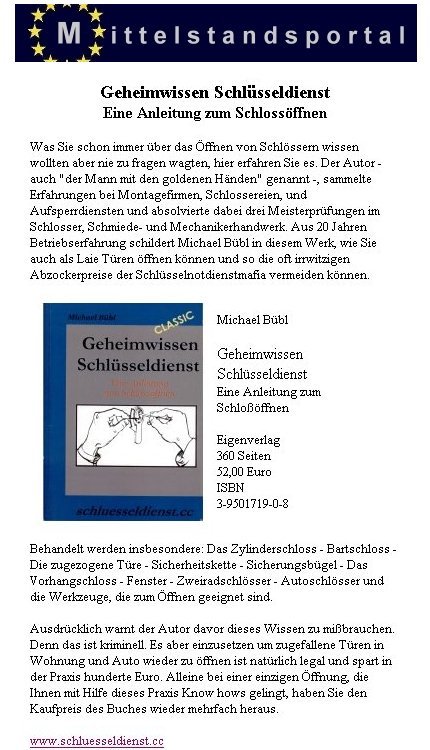 mittelstandsportal Die Schlossknackerbibel im Mittelstandsportal